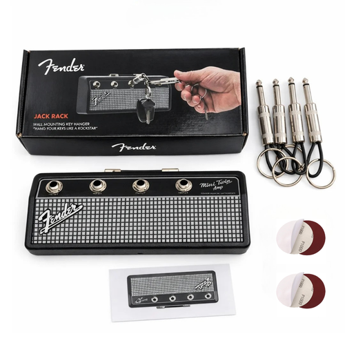 Mini Guitar Amp Key Holder with real Jack Plugs